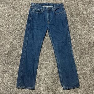 Carhartt Men’s 34x32 Regular Fit Classic Blue Denim Jeans